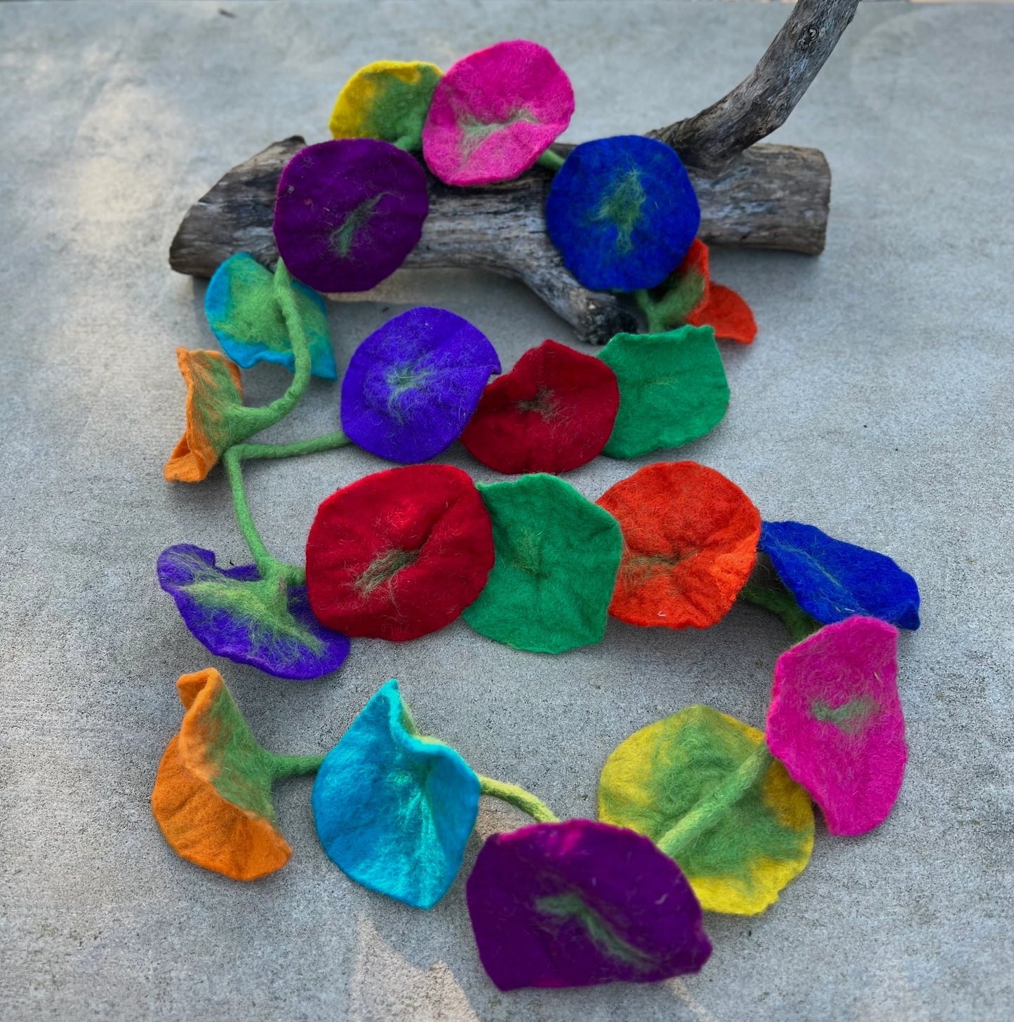 Handcrafted Felt Flower Garlands, Floral Decor, Mantle Decorative Garland, Home Wedding Decor, Fast Shipping!!!