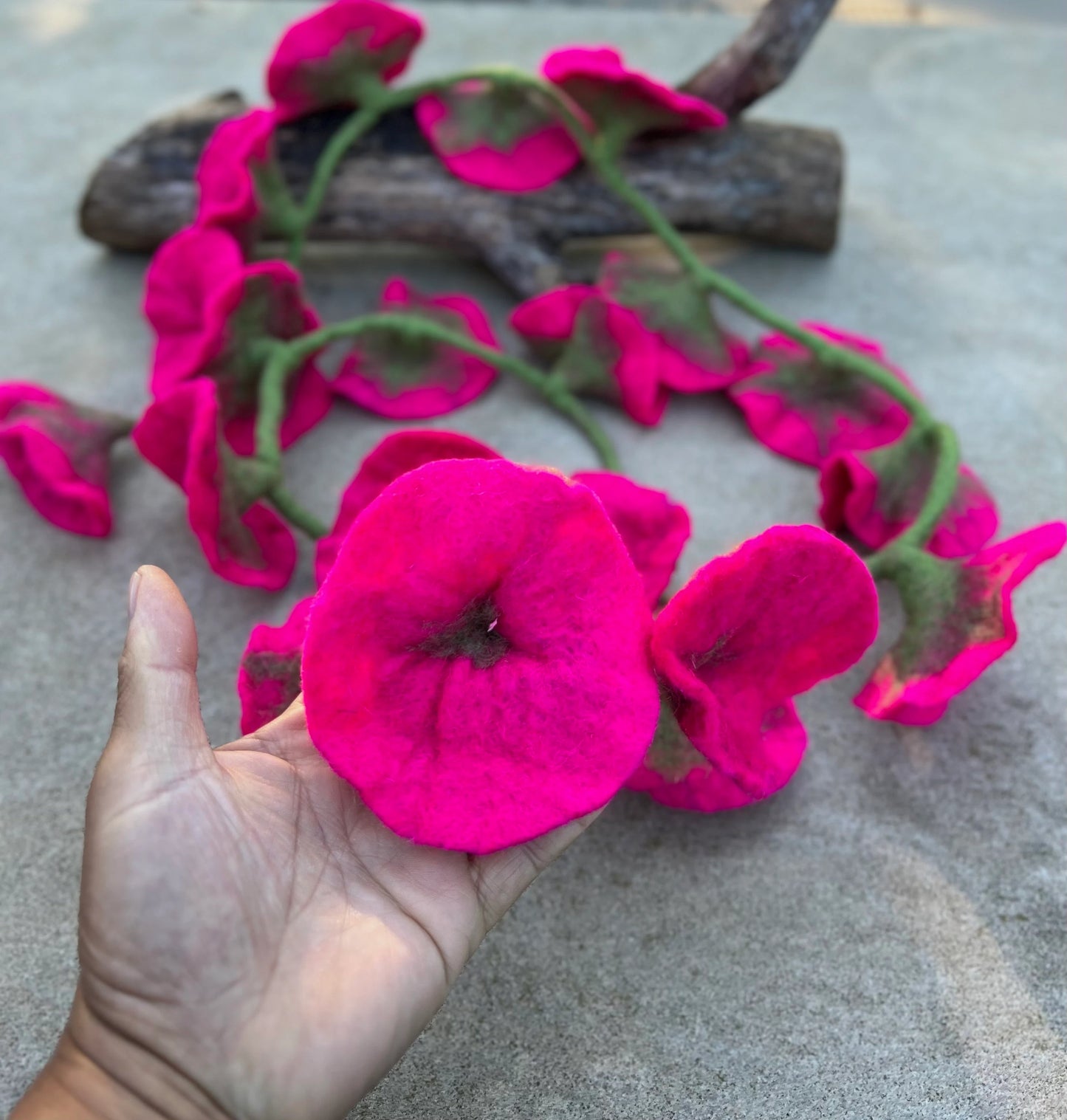 Handcrafted Felt Flower Garlands, Floral Decor, Mantle Decorative Garland, Home Wedding Decor, Fast Shipping!!!