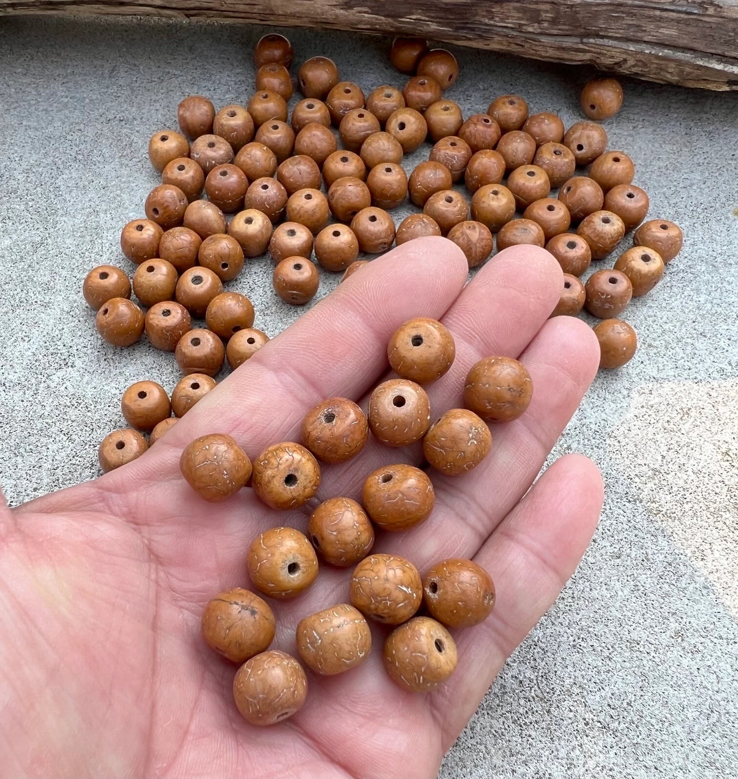 Tibetan Buddhist Bodhi Seed Loose Beads Pack of 108 Beads Mala Kit