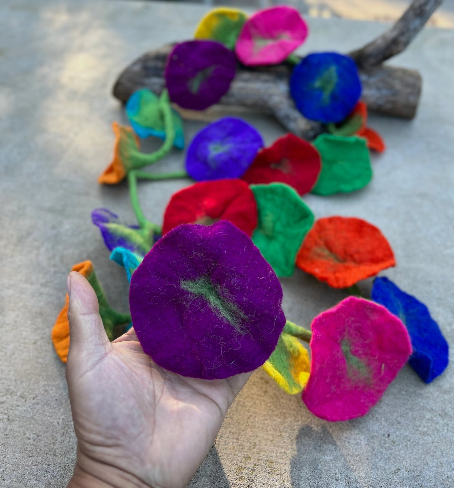 Handcrafted Felt Flower Garlands, Floral Decor, Mantle Decorative Garland, Home Wedding Decor, Fast Shipping!!!