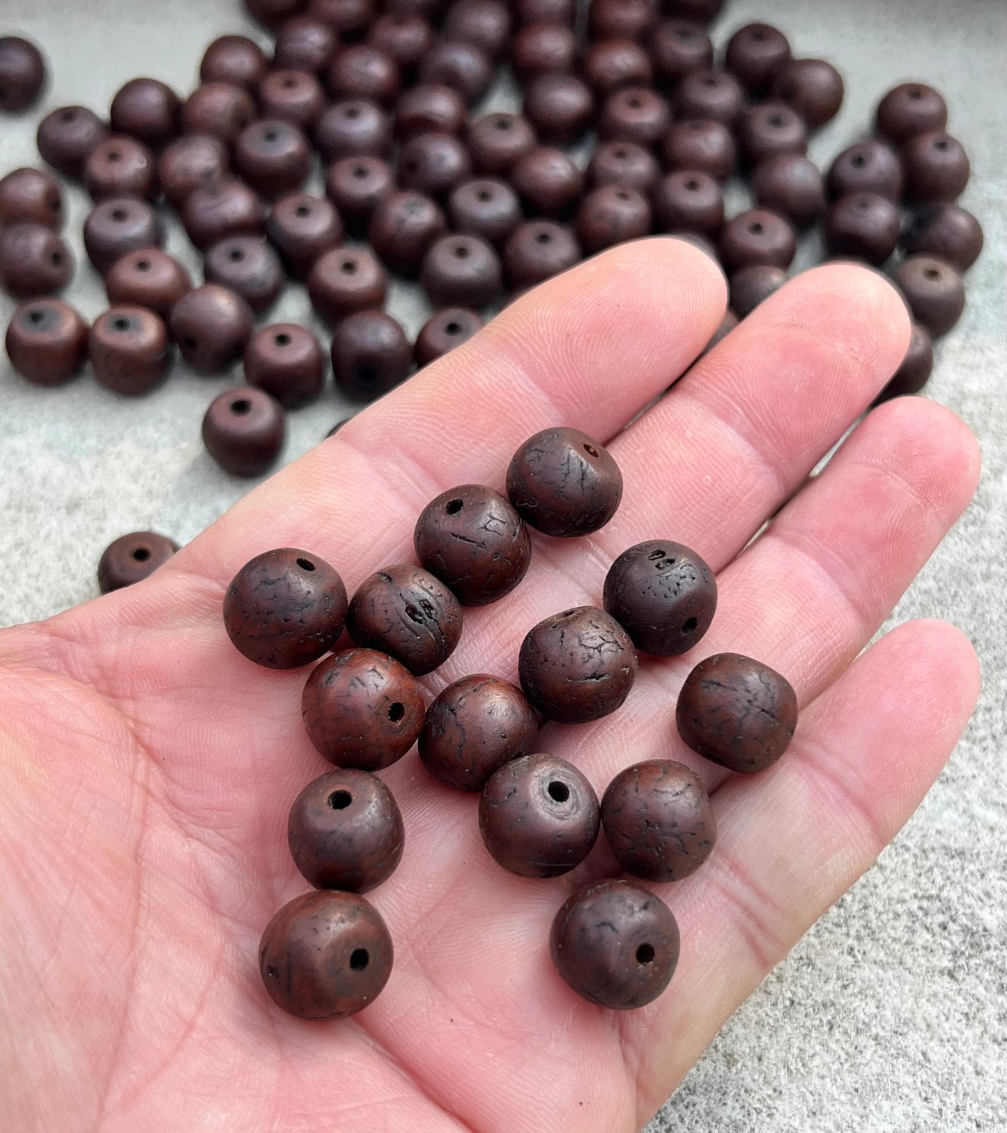 Tibetan Buddhist Bodhi Seed Loose Beads Pack of 108 Beads Mala Kit