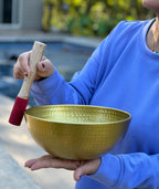 Tibetan Extra Large Singing Bowl Complete Set Deep Meditation ~ Yoga, Mindfulness, Spiritual & Chakra Healing ~ Fast Shipping. - DharmaObjects