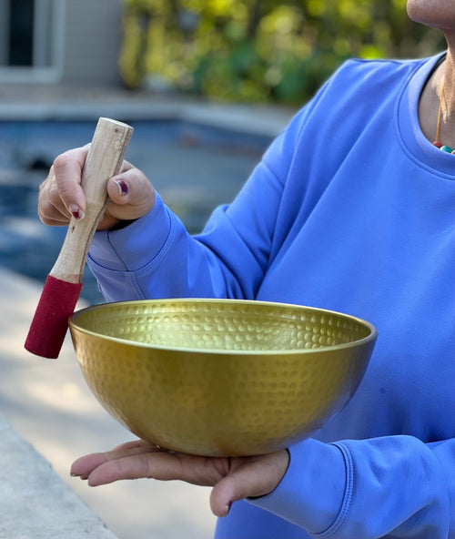 Tibetan Extra Large Singing Bowl Complete Set Deep Meditation ~ Yoga, Mindfulness, Spiritual & Chakra Healing ~ Fast Shipping. - DharmaObjects