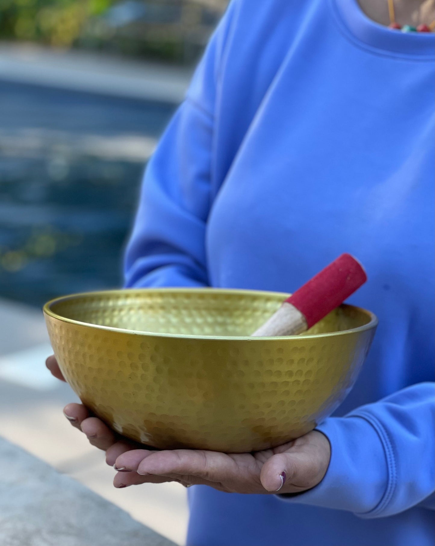 Tibetan Extra Large Singing Bowl Complete Set Deep Meditation ~ Yoga, Mindfulness, Spiritual & Chakra Healing ~ Fast Shipping.