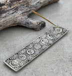 Chakra Incense Holder for Sticks - Handmade Recycled Aluminum - Holders | Perfect as Spiritual or Meditation Incense Holder - DharmaObjects