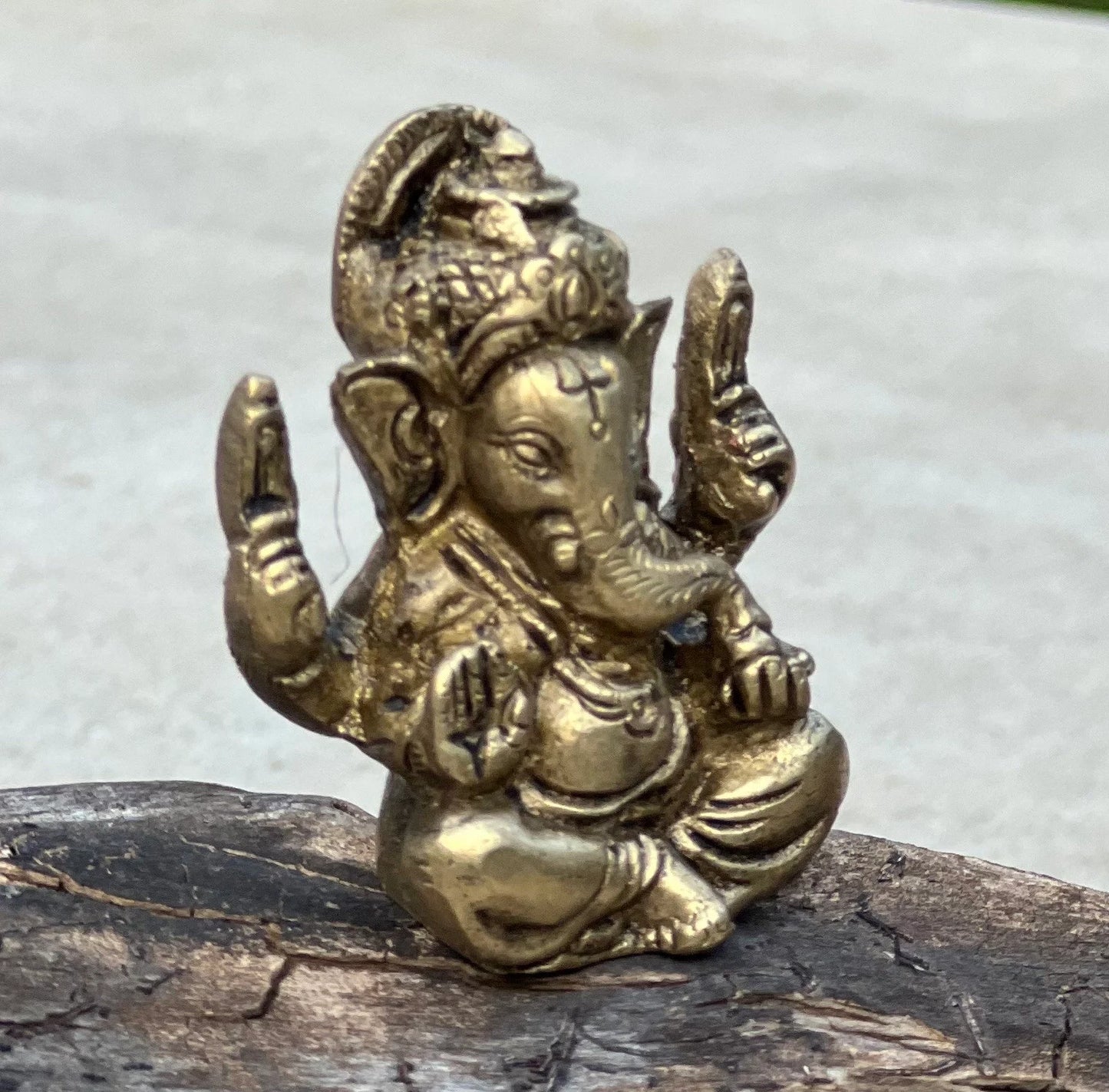 Ganesh Ganesha Statue Hindu Elephant God of Success Solid Brass