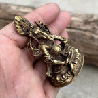 Ganesh Ganesha Statue Hindu Elephant God of Success Solid Brass - DharmaObjects