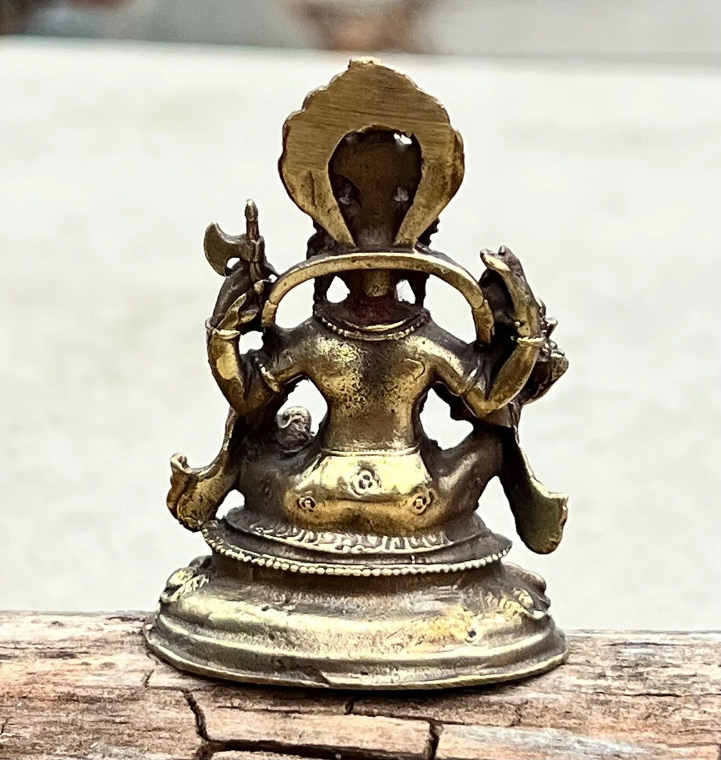 Ganesh Ganesha Statue Hindu Elephant God of Success Solid Brass - DharmaObjects
