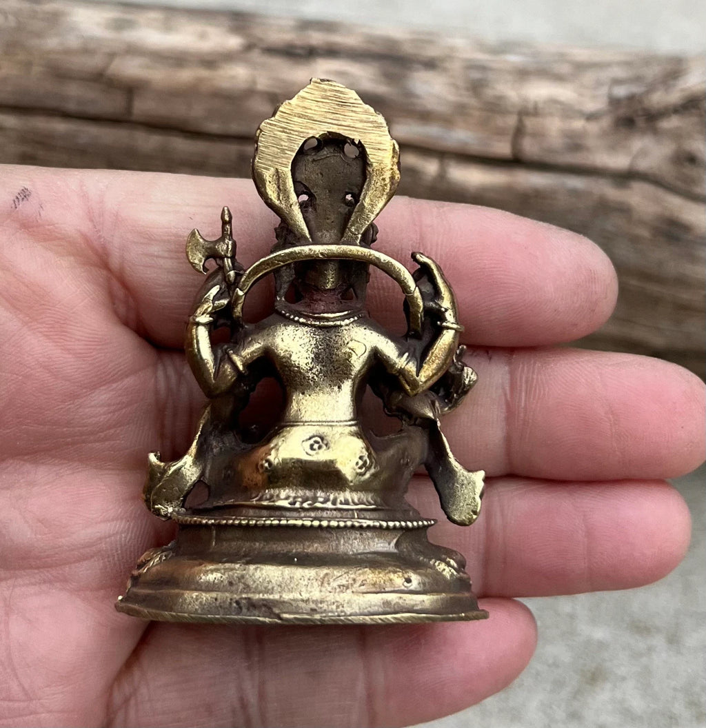 Ganesh Ganesha Statue Hindu Elephant God of Success Solid Brass - DharmaObjects