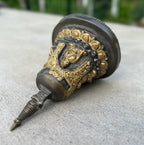 Tibetan Buddhist Old Brass Buddha Stupa Pagoda 6.5 Inches Tall