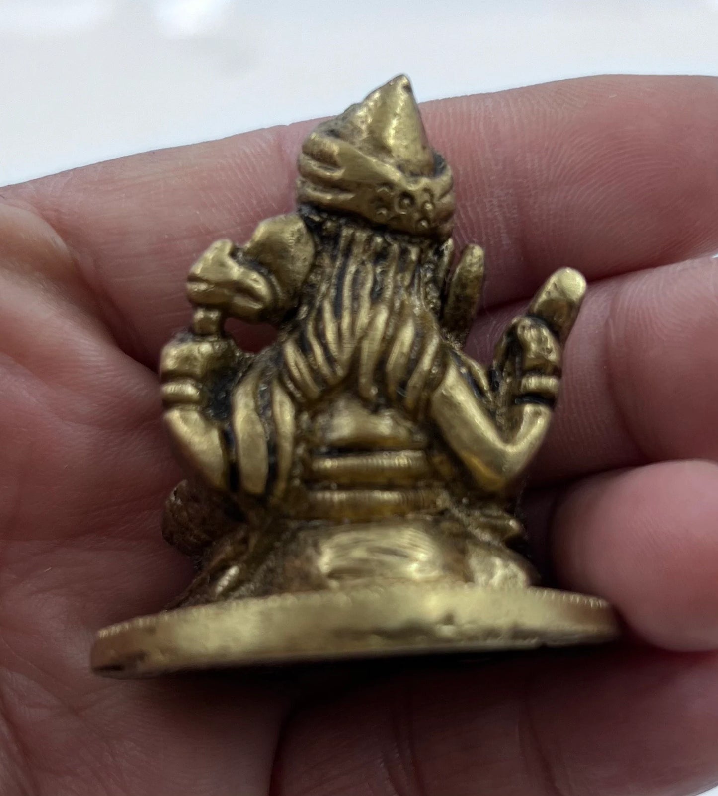 Ganesh Ganesha Statue Hindu Elephant God of Success Solid Brass