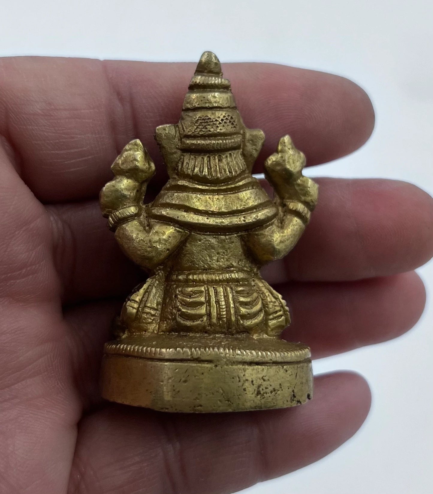 Ganesh Ganesha Statue Hindu Elephant God of Success Solid Brass