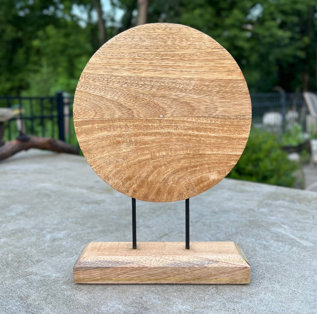 Rustic Natural Wooden Tabletop Decoration Buddha - Handcrafted Elegance for Your Home - DharmaObjects