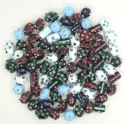 2 lb Premium Quality Bumpy Mix Lamp Works Glass Beads