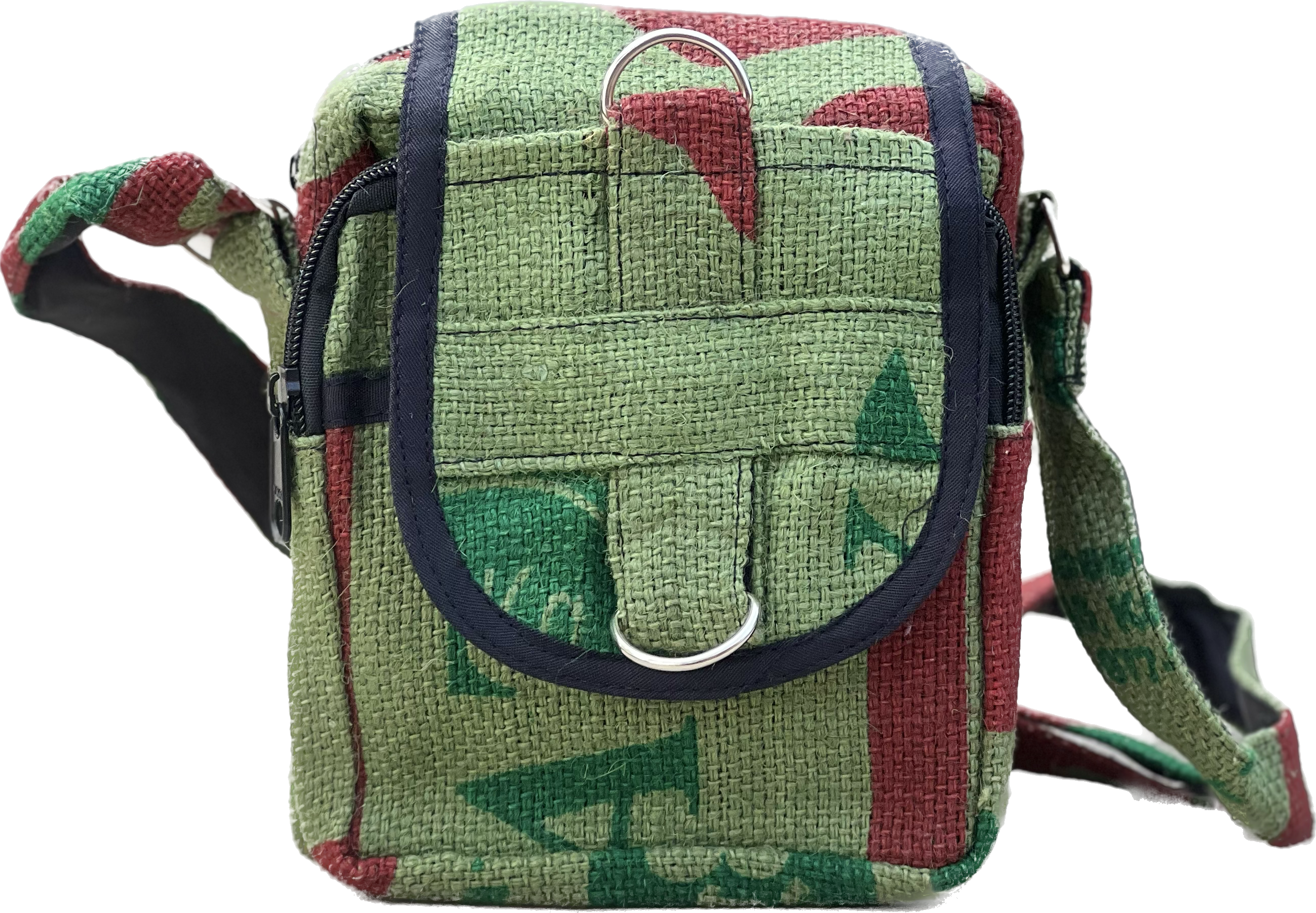 Hemp Handmade Hippie Cross Body Bag, Travel Sling Bag, Vegan Passport Bag, Travel Cute Purse, Hippie Shoulder Bag, Fair Trade