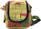 Hemp Handmade Hippie Cross Body Bag, Travel Sling Bag, Vegan Passport Bag, Travel Cute Purse, Hippie Shoulder Bag, Fair Trade