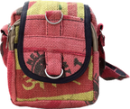 Hemp Handmade Hippie Cross Body Bag, Travel Sling Bag, Vegan Passport Bag, Travel Cute Purse, Hippie Shoulder Bag, Fair Trade