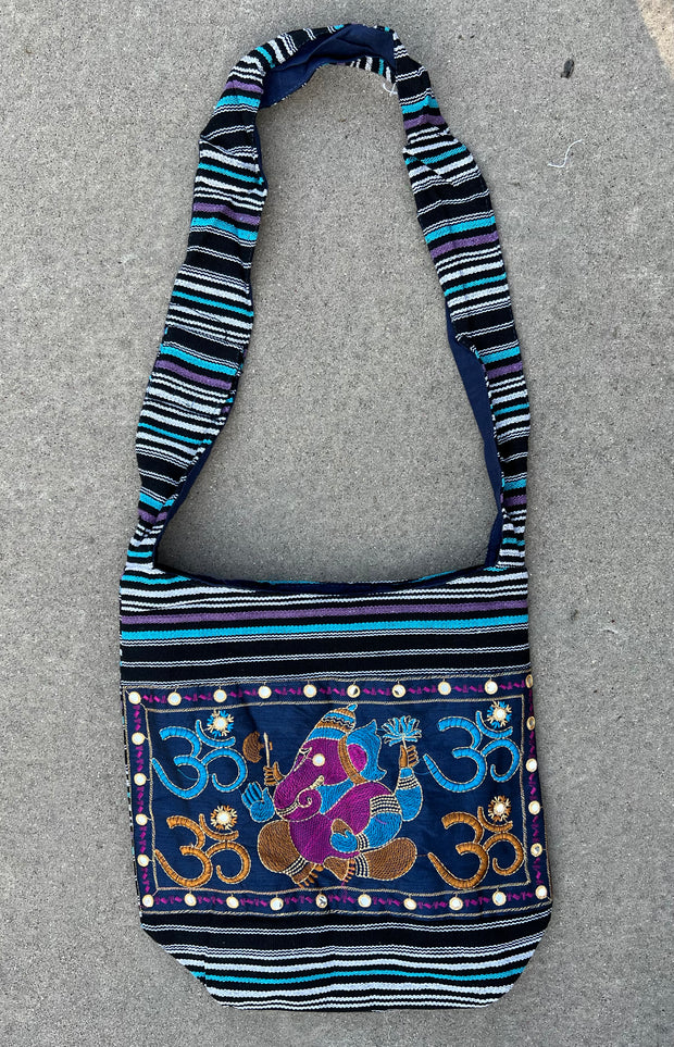 Ganesha Hippie Hobo Bohemian Crossbody Bag Purse