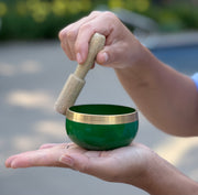 Chakra Singing Bowl Palm Size Complete Gift Box Set.