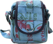 Hemp Handmade Hippie Cross Body Bag, Travel Sling Bag, Vegan Passport Bag, Travel Cute Purse, Hippie Shoulder Bag, Fair Trade