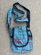 Hemp Handmade Hippie Cross Body Bag, Travel Sling Bag, Vegan Passport Bag, Travel Cute Purse, Hippie Shoulder Bag, Fair Trade
