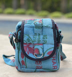 Hemp Handmade Hippie Cross Body Bag, Travel Sling Bag, Vegan Passport Bag, Travel Cute Purse, Hippie Shoulder Bag, Fair Trade