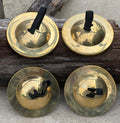 2 Pairs Brass Finger Cymbals Zills for Belly Dancing