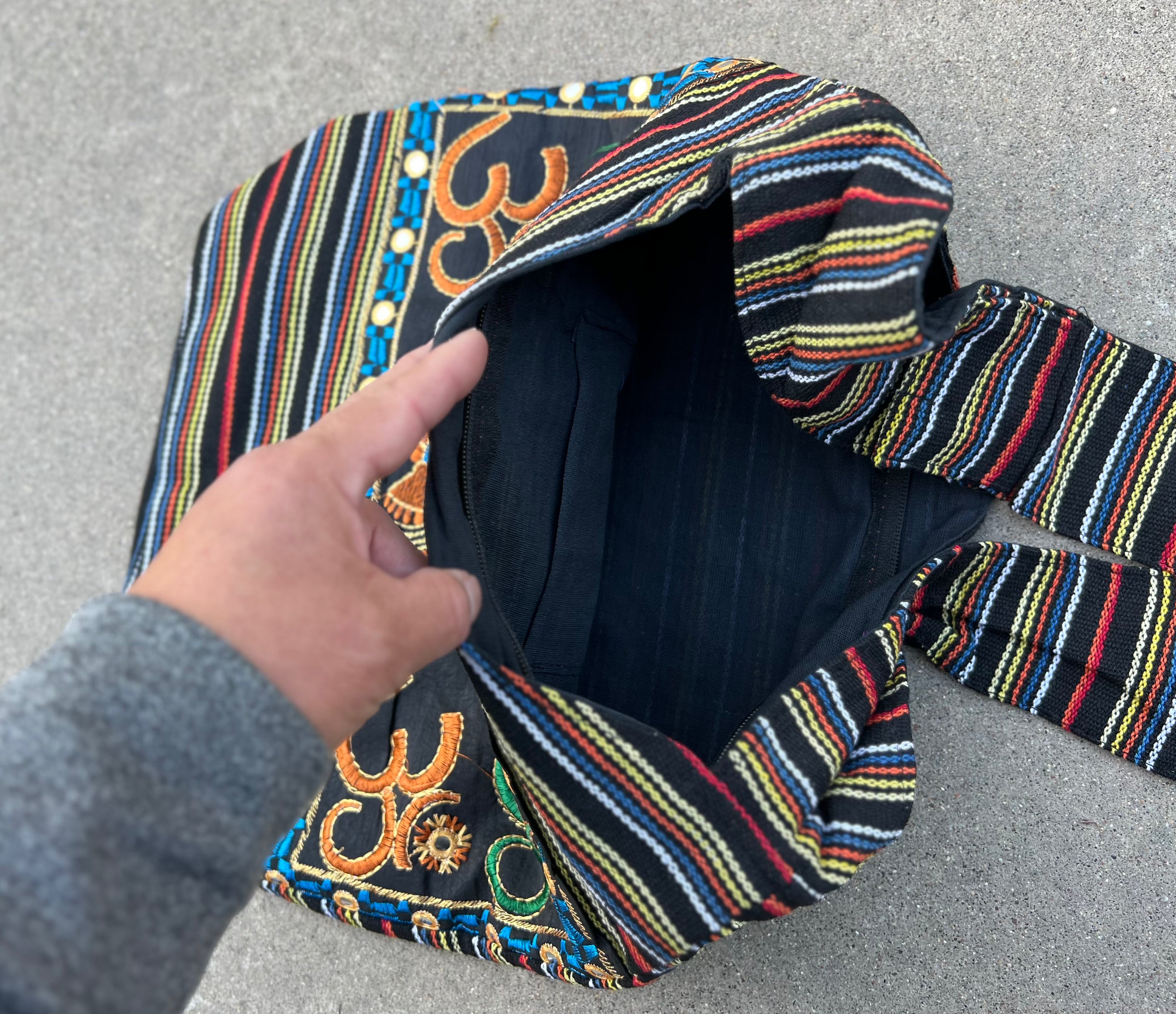 Ganesha Hippie Hobo Bohemian Crossbody Bag Purse - DharmaObjects