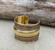 Handcrafted Cuff Bracelet Vintage Design Boho Gypsy Ethnic Jewelry