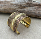 Handcrafted Cuff Bracelet Vintage Design Boho Gypsy Ethnic Jewelry