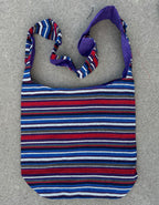 Peace Signs Hippie Hobo Bohemian Crossbody Bag Purse - DharmaObjects