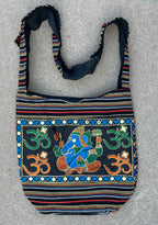 Ganesha Hippie Hobo Bohemian Crossbody Bag Purse - DharmaObjects