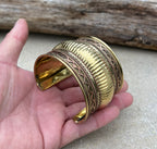 Handcrafted Cuff Bracelet Vintage Design Boho Gypsy Ethnic Jewelry