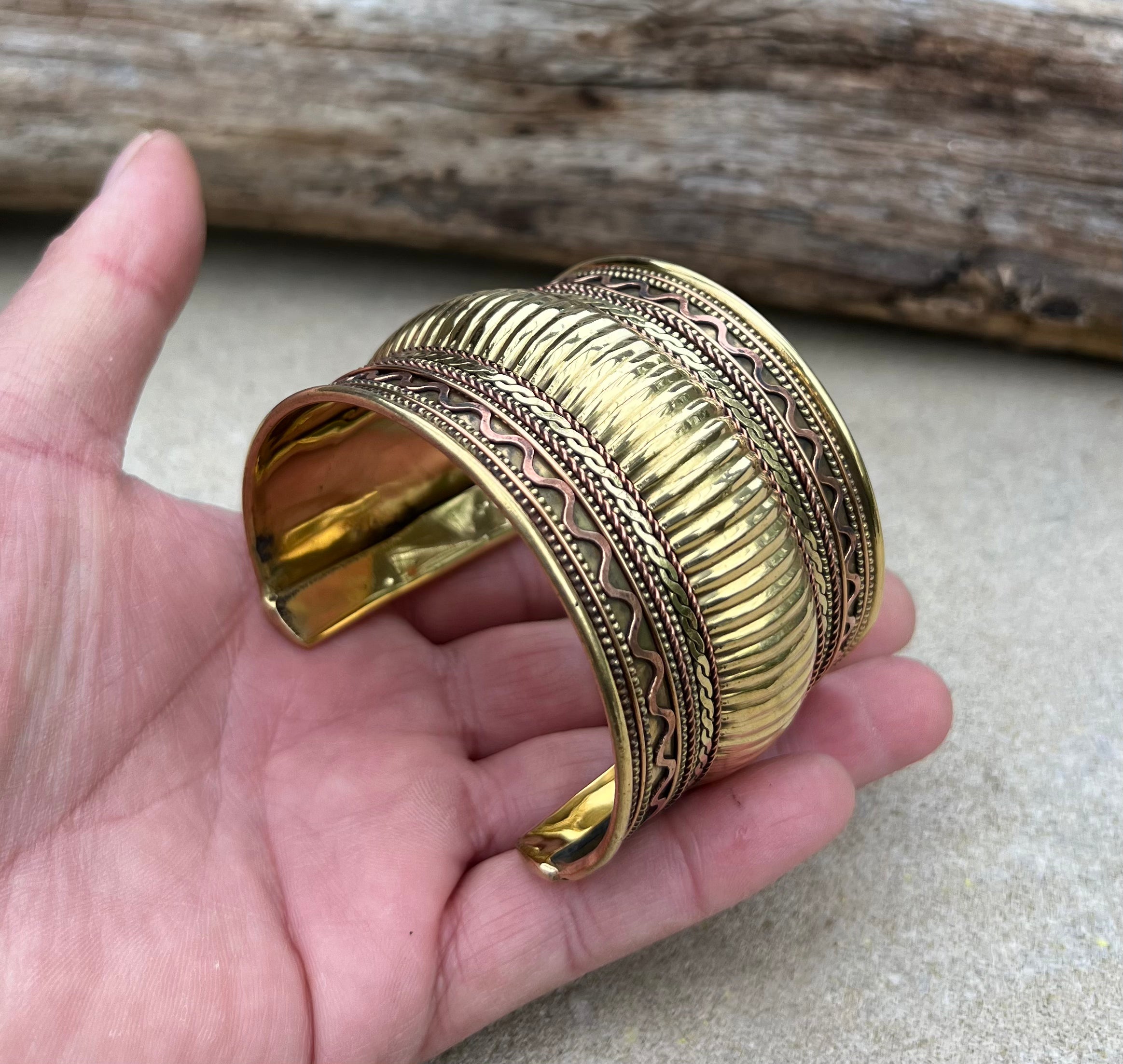 Handcrafted Cuff Bracelet Vintage Design Boho Gypsy Ethnic Jewelry