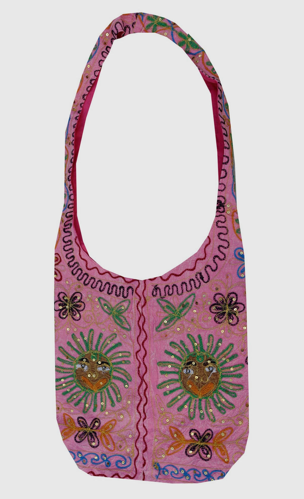 Sun Hobo Hippie Bohemian Sling Crossbody Bag Purse - DharmaObjects