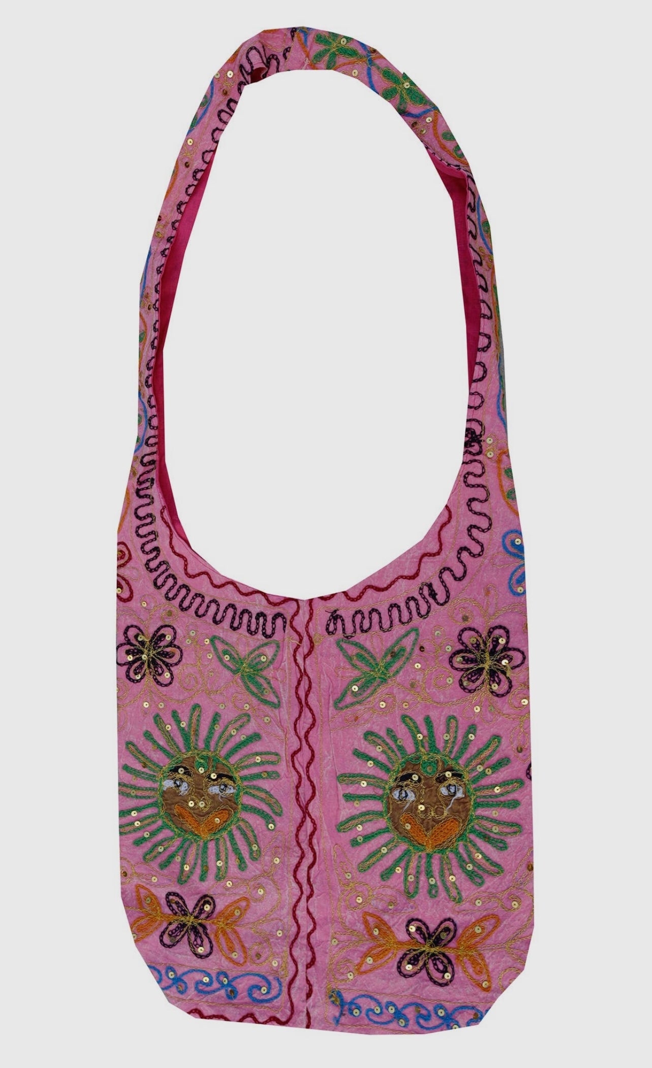 Sun Hobo Hippie Bohemian Sling Crossbody Bag Purse