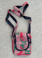 Hemp Handmade Hippie Cross Body Bag, Travel Sling Bag, Vegan Passport Bag, Travel Cute Purse, Hippie Shoulder Bag, Fair Trade