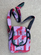 Hemp Handmade Hippie Cross Body Bag, Travel Sling Bag, Vegan Passport Bag, Travel Cute Purse, Hippie Shoulder Bag, Fair Trade