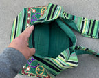 Peace Signs Hippie Hobo Bohemian Crossbody Bag Purse - DharmaObjects