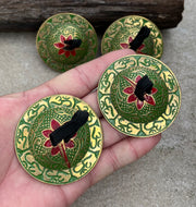 2 Pairs Brass Om Finger Cymbals Zills for Belly Dancing