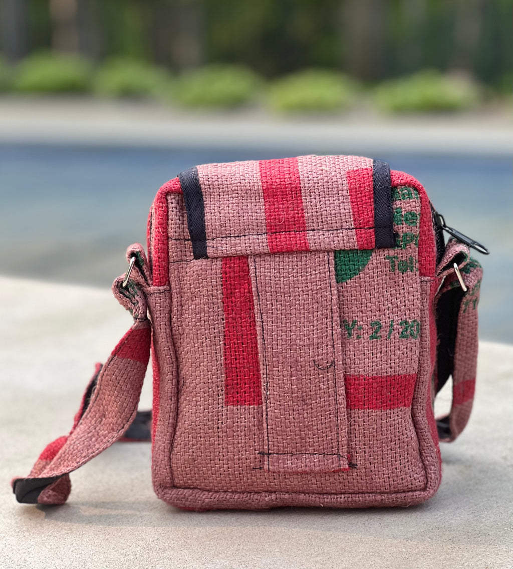 Hemp Handmade Hippie Cross Body Bag, Travel Sling Bag, Vegan Passport Bag, Travel Cute Purse, Hippie Shoulder Bag, Fair Trade