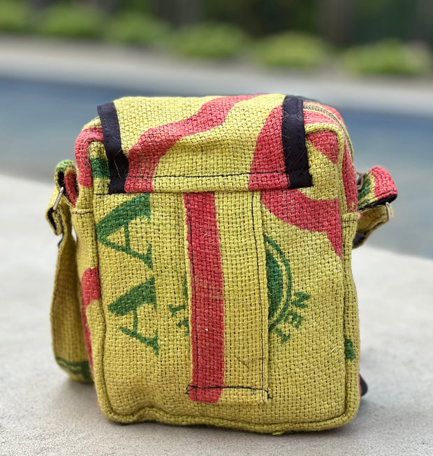 Hemp Handmade Hippie Cross Body Bag, Travel Sling Bag, Vegan Passport Bag, Travel Cute Purse, Hippie Shoulder Bag, Fair Trade
