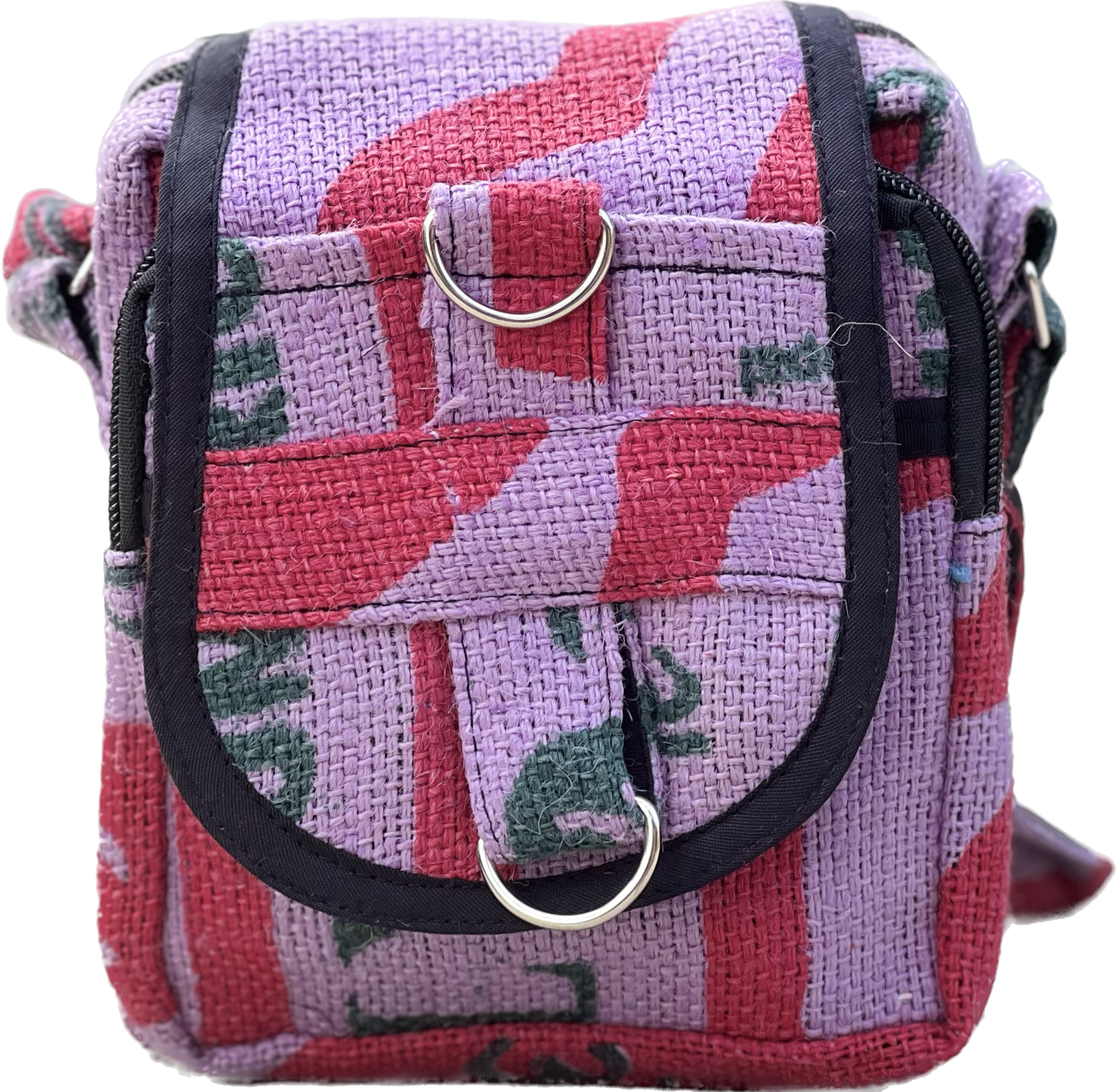 Hemp Handmade Hippie Cross Body Bag, Travel Sling Bag, Vegan Passport Bag, Travel Cute Purse, Hippie Shoulder Bag, Fair Trade
