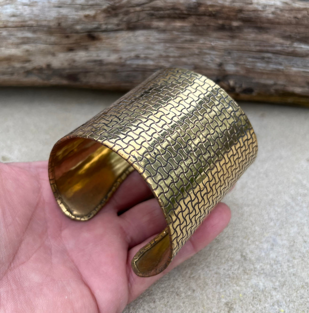 Handcrafted Cuff Bracelet Vintage Design Boho Gypsy Ethnic Jewelry