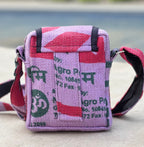 Hemp Handmade Hippie Cross Body Bag, Travel Sling Bag, Vegan Passport Bag, Travel Cute Purse, Hippie Shoulder Bag, Fair Trade