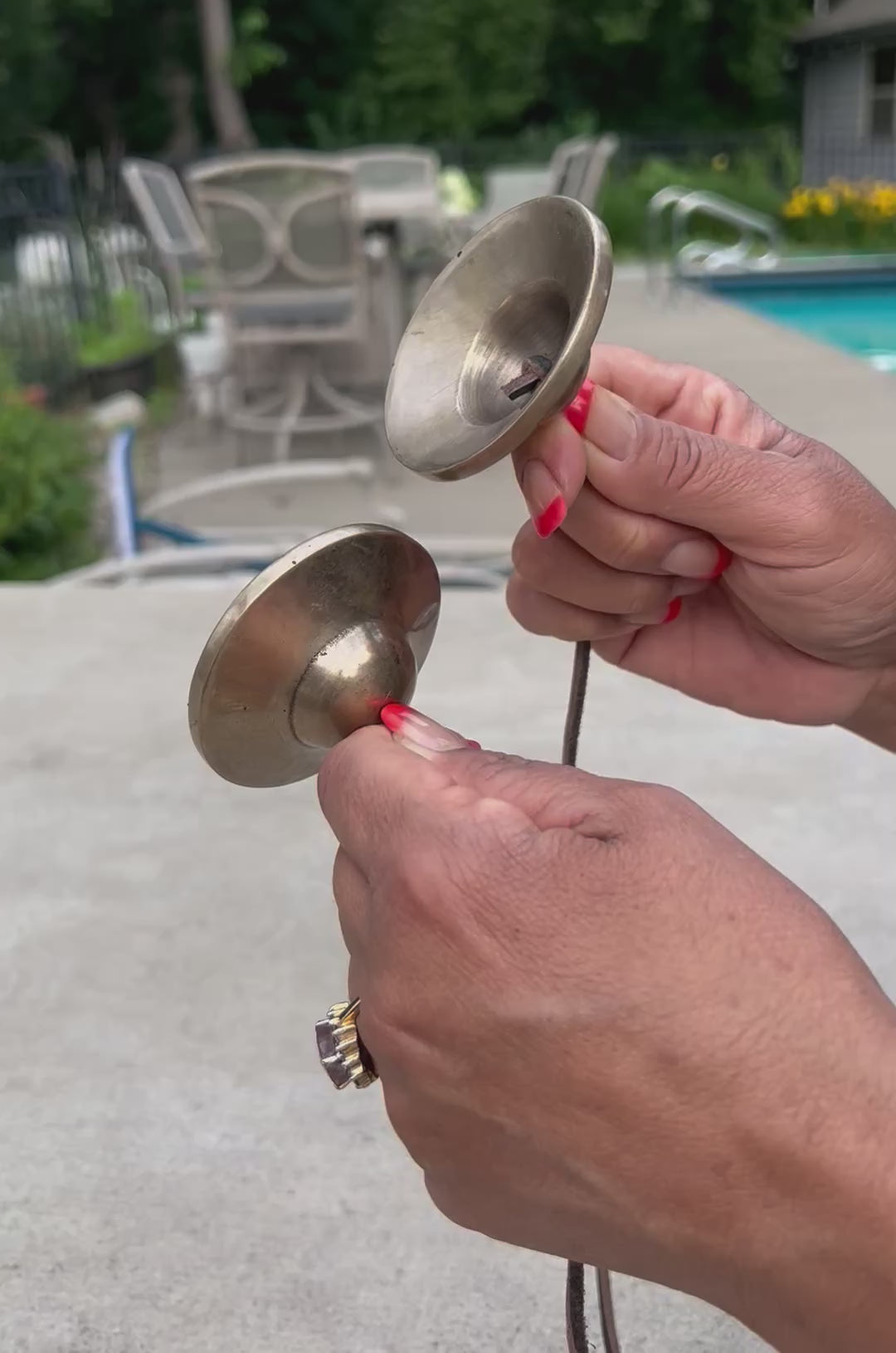 Tibetan Buddhist Meditation Yoga Tingsha Cymbal Bell Chimes With Pouch