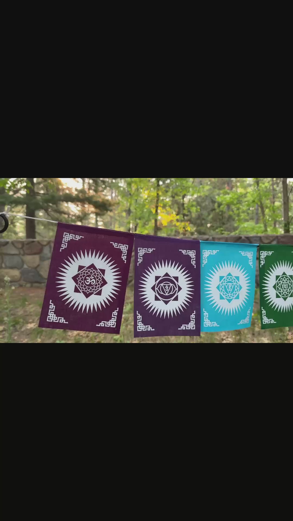 Chakra Banner Seven Chakra Prayer Flag, Prayer Flag Hanging
