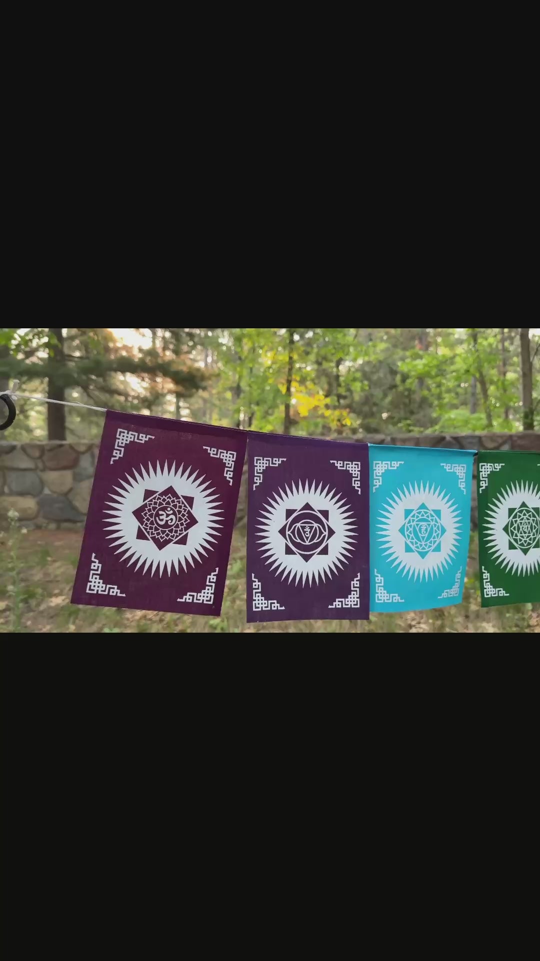 Chakra Banner Seven Chakra Prayer Flag, Prayer Flag Hanging