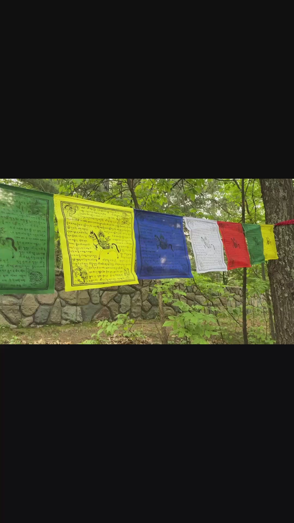 Tibetan Buddhist Prayer Flags Indoor Outdoor Wind Horse Prayer Flags - Pack of 25 Flags