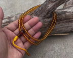 Tibetan Buddhist Mala / Rosary 108 Glass Beads / Free Mala Pouch